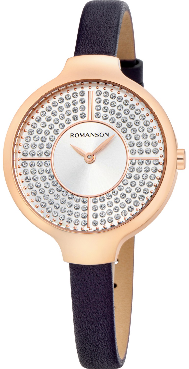 ROMANSON  Женские часы, кварцевый механизм, сталь, 33 мм